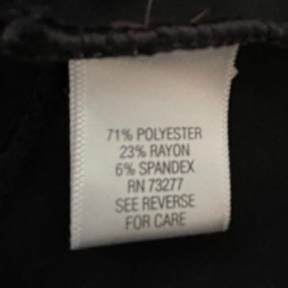 Simply Vera Wang Pencil Skirt Black Knit Mini Pattern Straight Bodycon‎ L - Picture 4 of 5